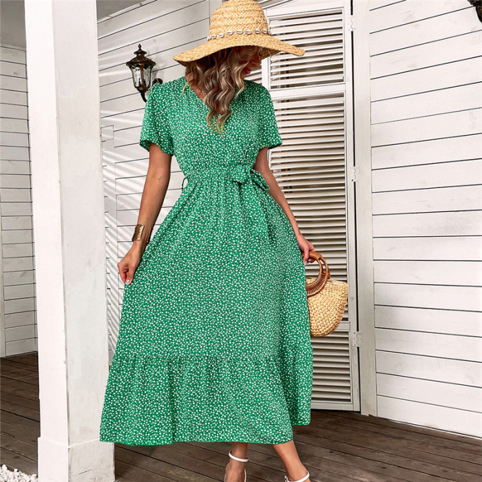 New Print Fashion Casual Long Women's Vacation Dress