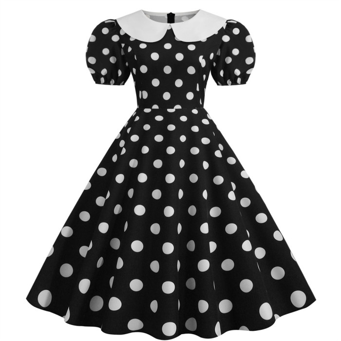 Summer Polka Dot Pin Rock Party Vintage Dress