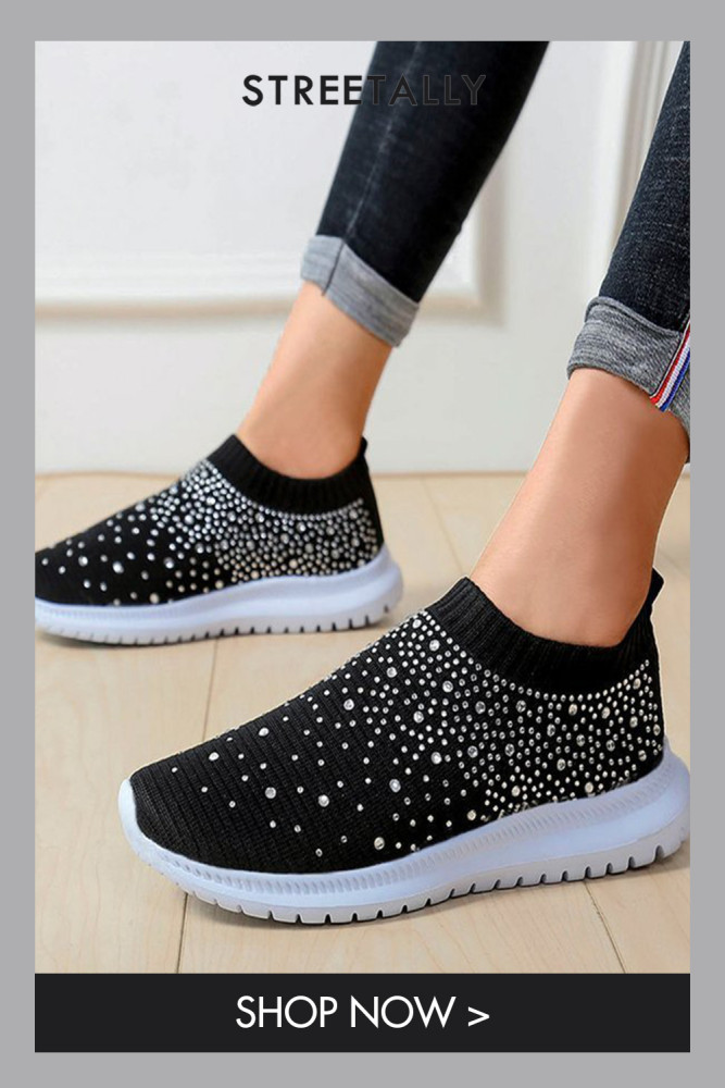 Hot drill slip-on sneakers fly woven breathable and lightweight Sneakers