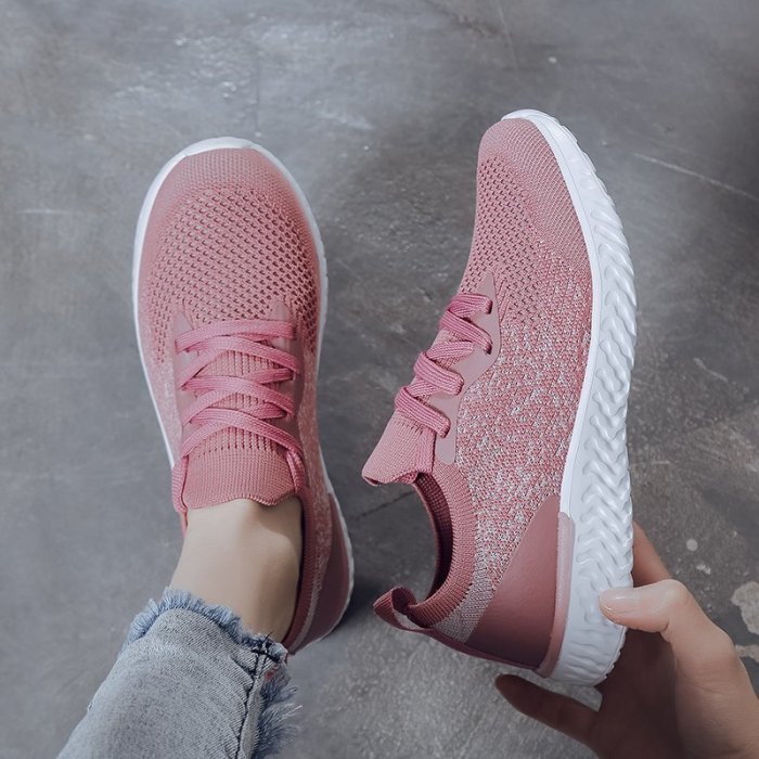 New casual shoes fashion women's shoes flying woven trend sports shoes Sneakers