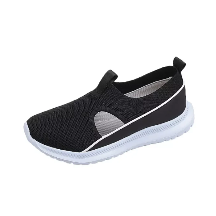 New casual flying woven women's shoes breathable running shoes Sneakers