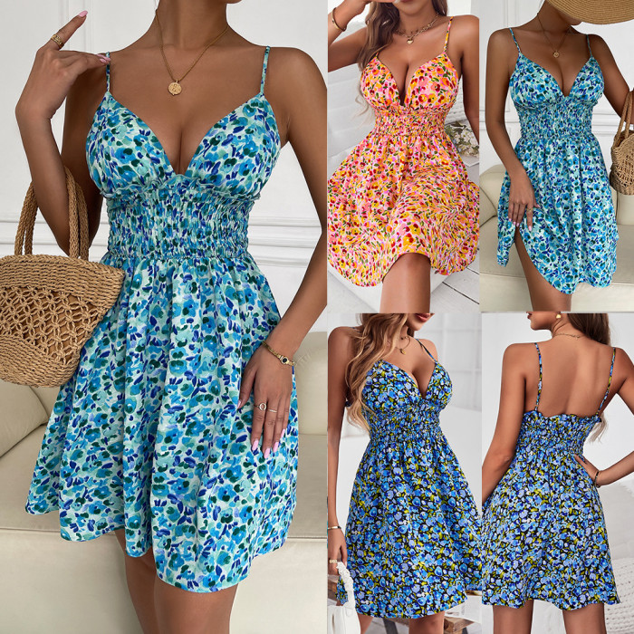 New Corset Dress Summer Suspender A-line Skirt Temperament And Leisure Mini Dresses