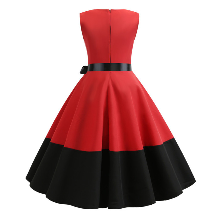 New Black 50's 60's Vintage Casual Sleeveless Elegant Skirt 1950 Vintage Dresses