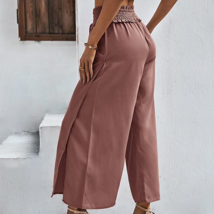 Solid Color Loose Wide Leg Pants Summer New Casual Pants