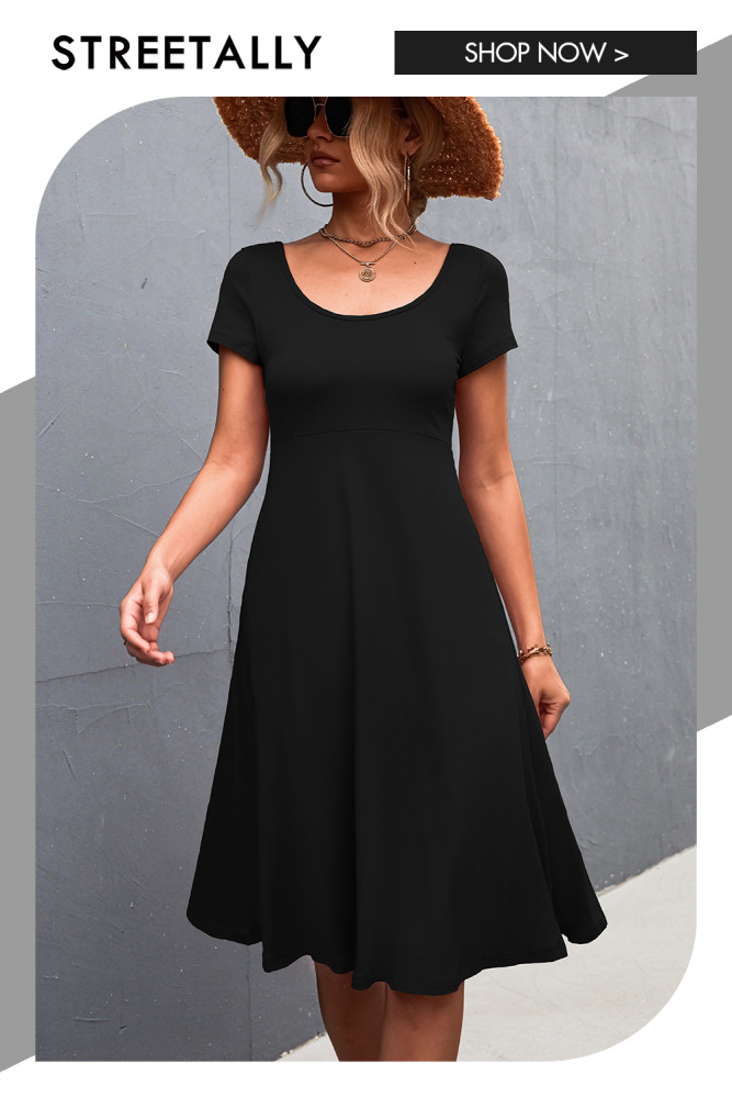 Elegant Casual Basic Solid Color Resort Style Round Neck Slim Maxi Dresses