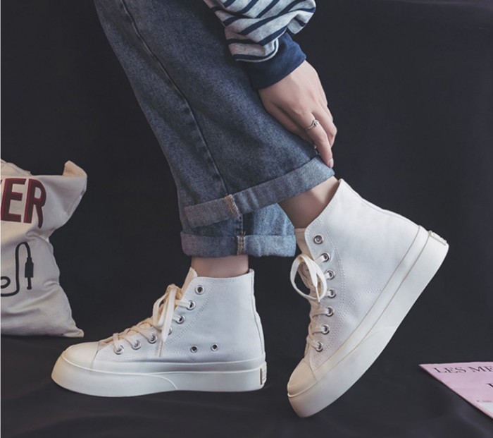High-top Platform Big Toe Shoes New Heightening All-match Sneakers