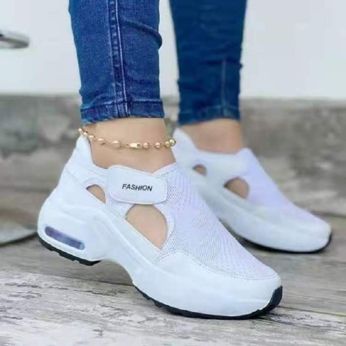New Round Head Solid Color Low-top Flat Bottom Daily Breathable Casual Sneakers