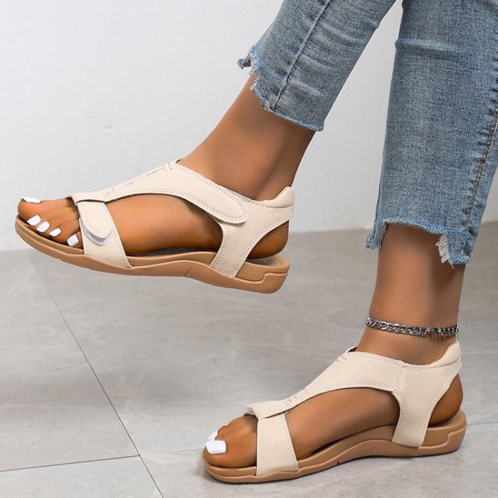 Summer New Athleisure Velcro Plus Size Fashion Ladies Sandals