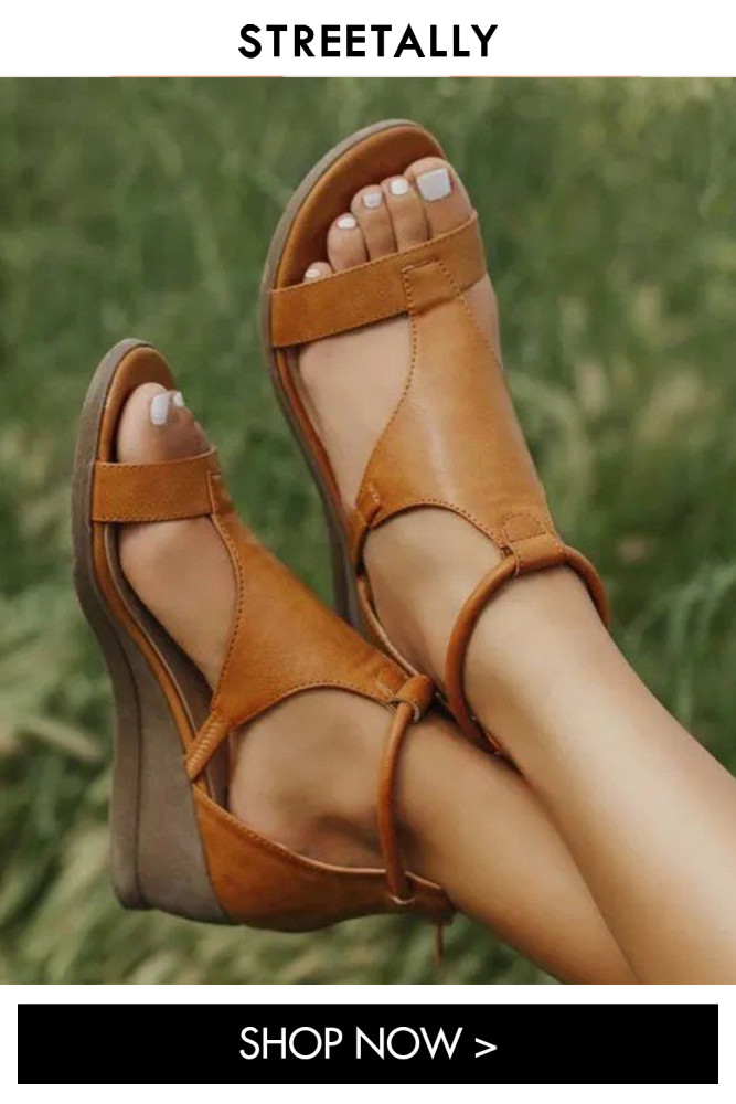 Wedge Sandals Women's Roman Style New High Heel Wedge sandals