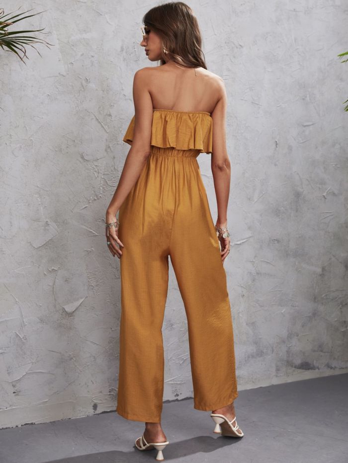 Women's Off-the-Shoulder Sexy Jumpsuits New Casual Jumpsuits