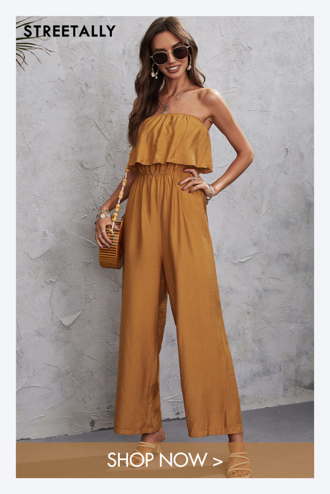 Women's Off-the-Shoulder Sexy Jumpsuits New Casual Jumpsuits