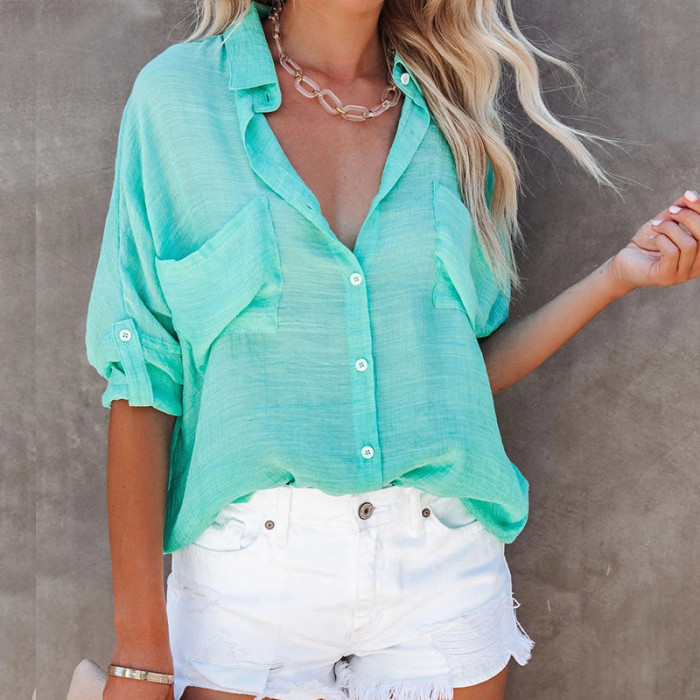Summer New Vacation Style Sunscreen Cardigan Thin Casual Long Sleeve Shirts Blouses & Shirts