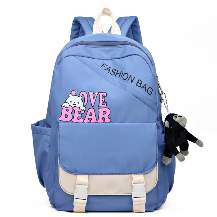 Casual Student Bag Japanese Shoulders Contrast Color Student Large-capacity Harajuku Backpack