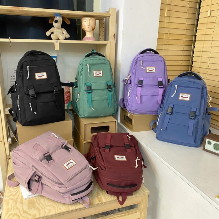 Trendy Schoolbags For Men And Women With Simple Large-capacity Travel Leisure Harajuku Backpack