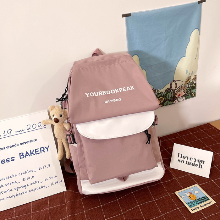 New Student Schoolbag Men And Women Shoulder Fashion Large-capacity Travel Harajuku Backpack