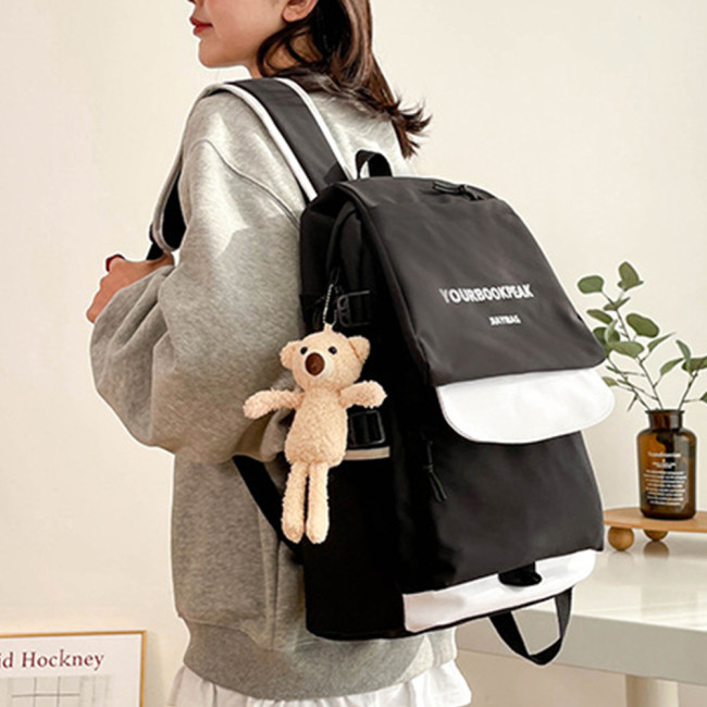 New Student Schoolbag Men And Women Shoulder Fashion Large-capacity Travel Harajuku Backpack