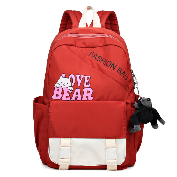Casual Student Bag Japanese Shoulders Contrast Color Student Large-capacity Harajuku Backpack