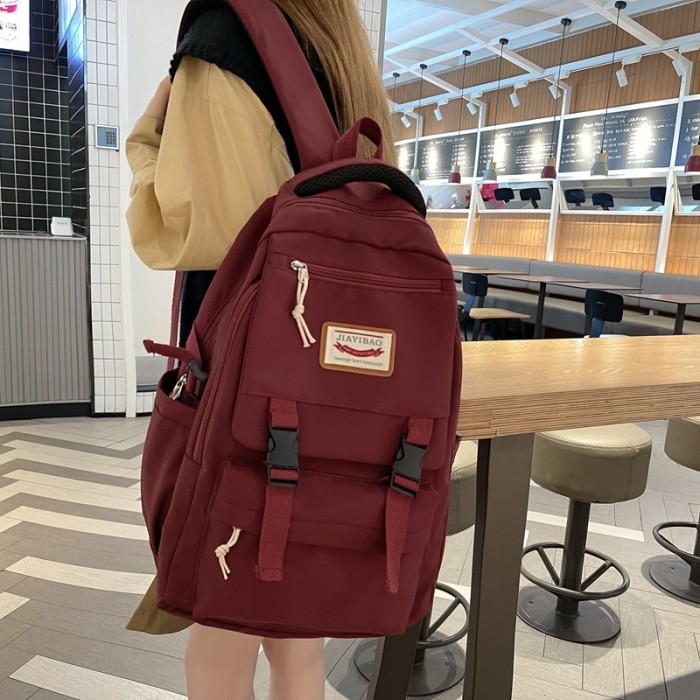 Trendy Schoolbags For Men And Women With Simple Large-capacity Travel Leisure Harajuku Backpack