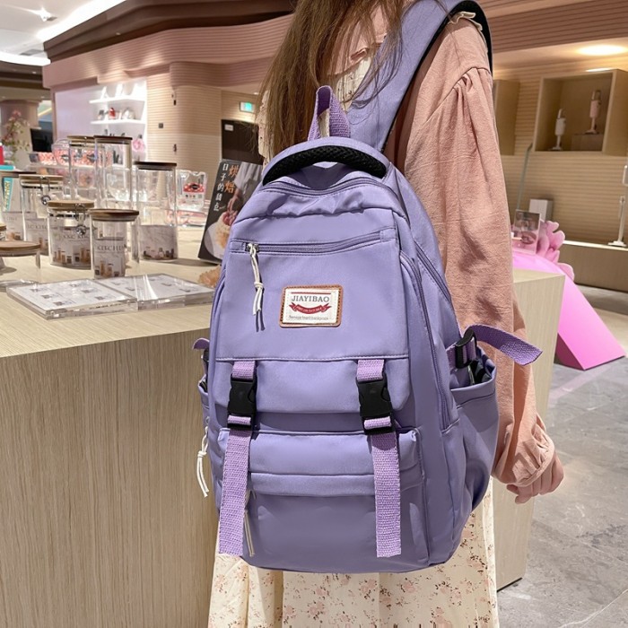 Trendy Schoolbags For Men And Women With Simple Large-capacity Travel Leisure Harajuku Backpack