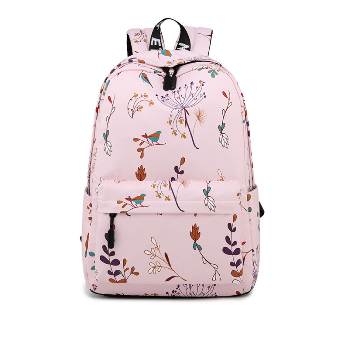 New Schoolbag Women's Polyester Waterproof Shoulders Small Fresh Print Harajuku Backpack