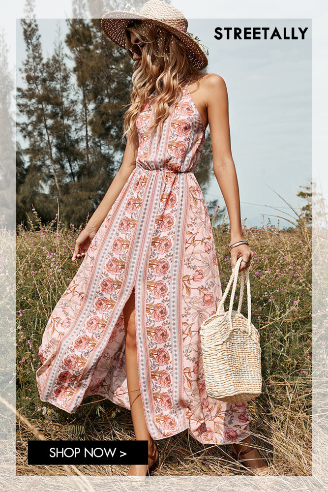 Sleeveless Sexy Backless Midi Pink Lace-Up Vacation Dresses