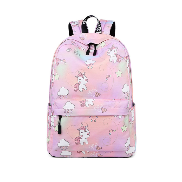 Unicorn Backpack Casual Student School Bag Lightweight Harajuku Backpack