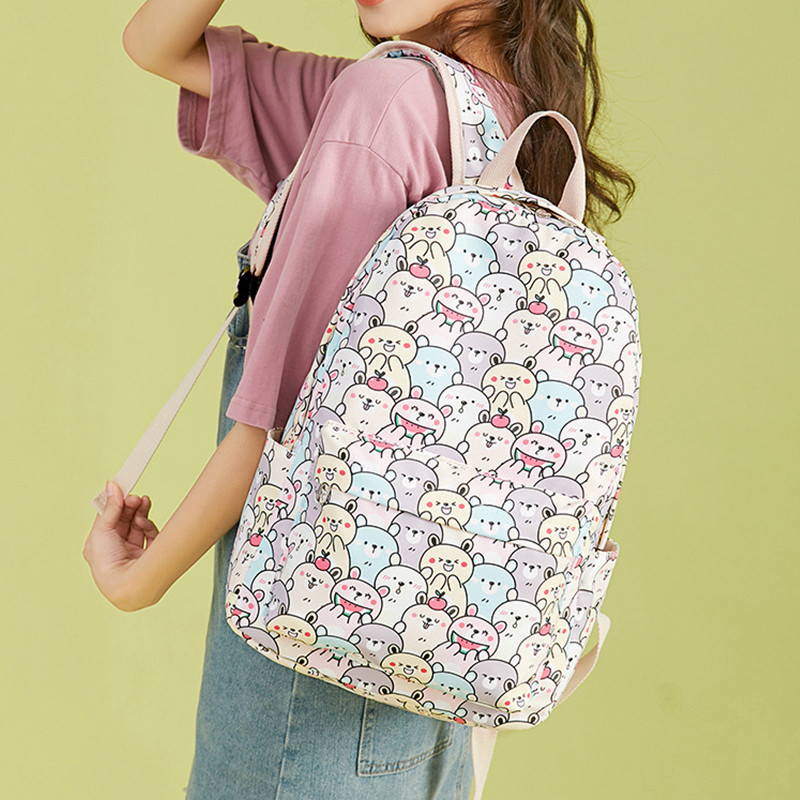 Cute Cartoon Student Schoolbag Large-capacity College Style Shoulders Harajuku Backpack
