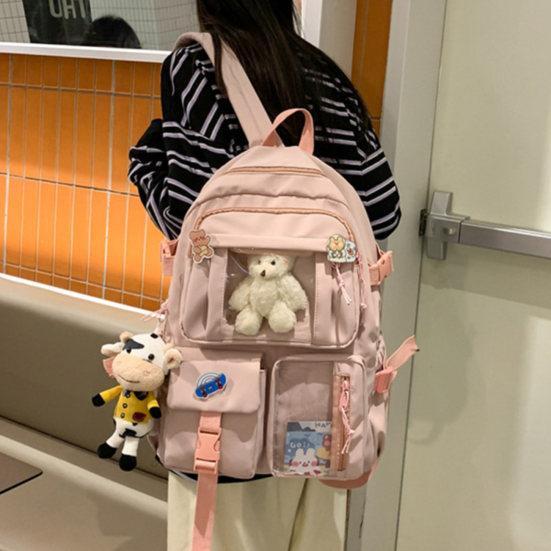 Ins Style Simple Shoulders Tide Brand Fashion Student Harajuku Backpack