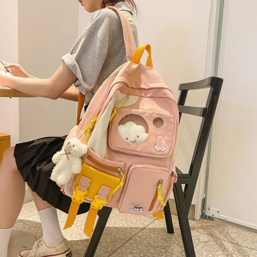 New Student Nylon Japanese And Korean Style Campus Fashion Trend Shoulders Harajuku Backpack