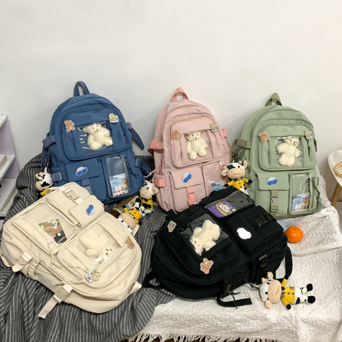 Ins Style Simple Shoulders Tide Brand Fashion Student Harajuku Backpack