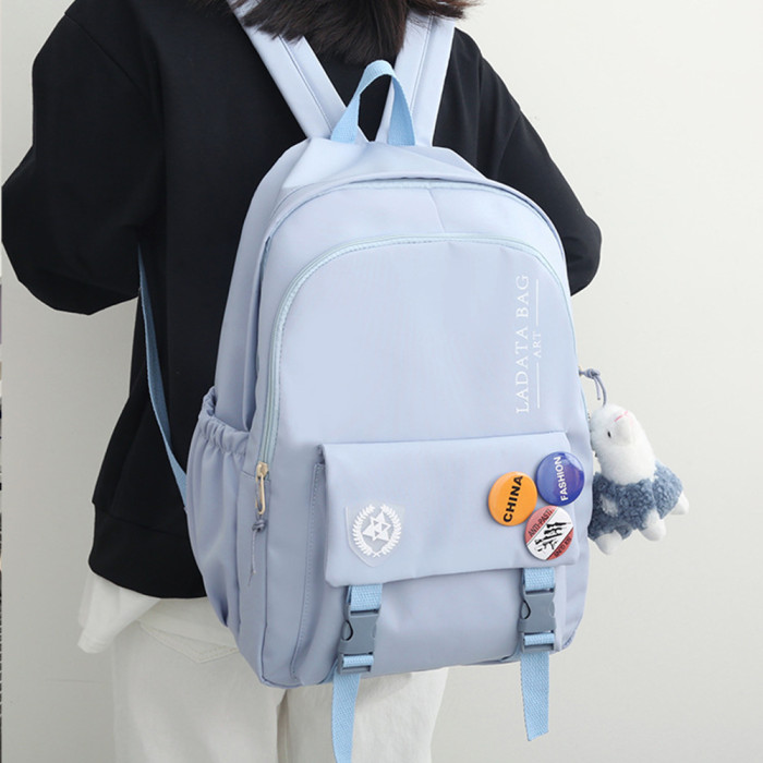 New Shoulder Large Capacity Backpack Nylon Casual Trend Student Harajuku Backpack