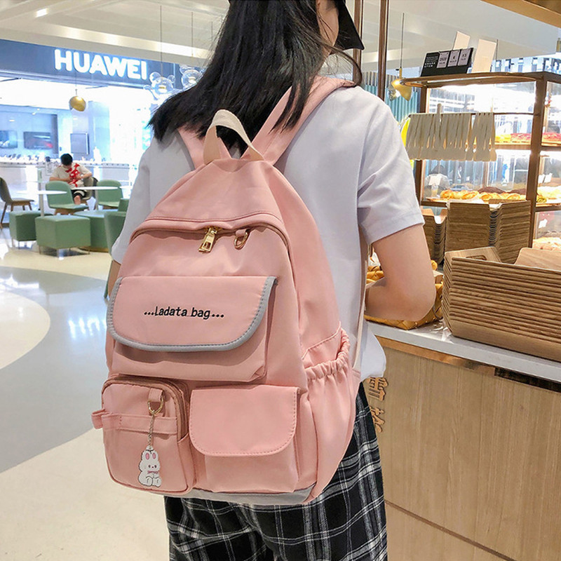 Ins New School Bag Casual Waterproof All-match Shoulders Harajuku Backpack