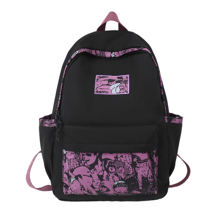 New Graffiti Travel Bag Large Capacity Student Portable Harajuku Backpack