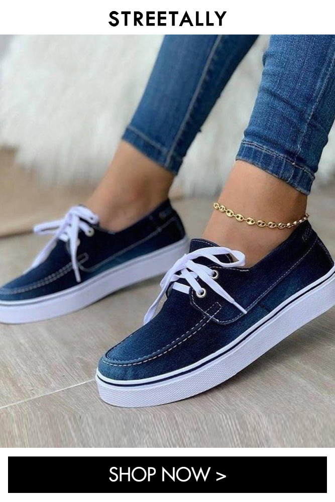 Cross Lace Up Sneakers Round Toe Low Heel Flat Deep Mouth Lace Up Canvas Shoes
