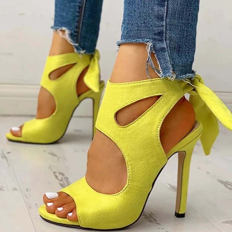 Summer New Sandals High Heels Flower Stiletto Women's Shoes Heels