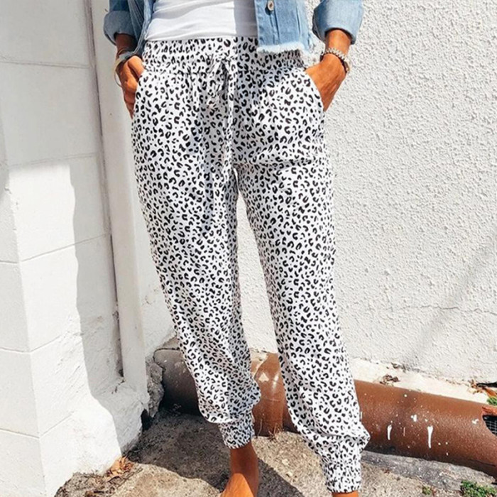 New Summer Loose Leopard Print Casual Pants