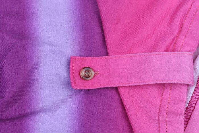 Women's Tie Dye Print Short Sleeve Loose Casual Top T-Shirts