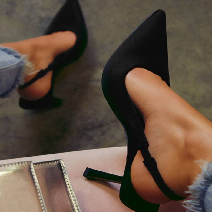 New Summer Elegant Pointed Toe Stiletto Fashion Color Plus Size Heels