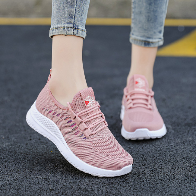 New Sports Women's Trend All-match Flying Woven Casual Shoes Sneakers