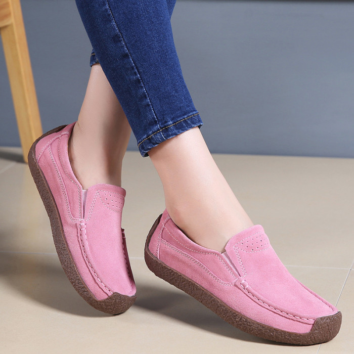 Wedge Heel Round Toe Flat Comfort Casual Retro Plus Size Flat & Loafers