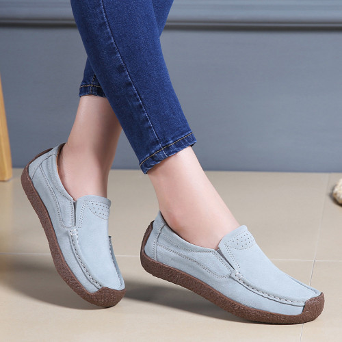 Wedge Heel Round Toe Flat Comfort Casual Retro Plus Size Flat & Loafers