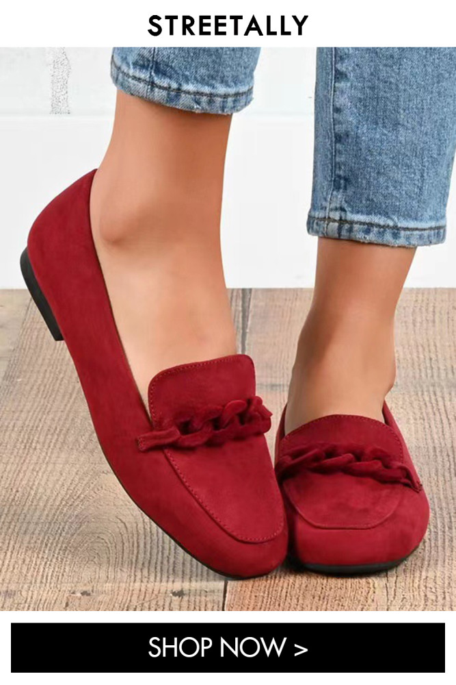 Suede Solid Flat Slip-On Slip On Flat & Loafers