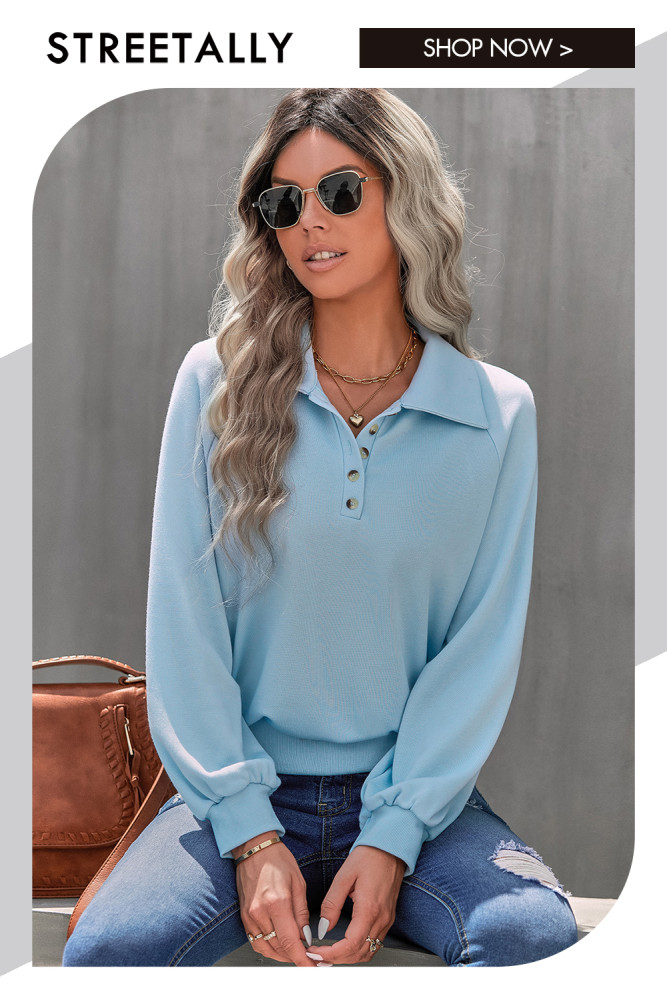 Lapel Solid Color Fashion Loose Casual Zip Hoodies & Sweatshirts