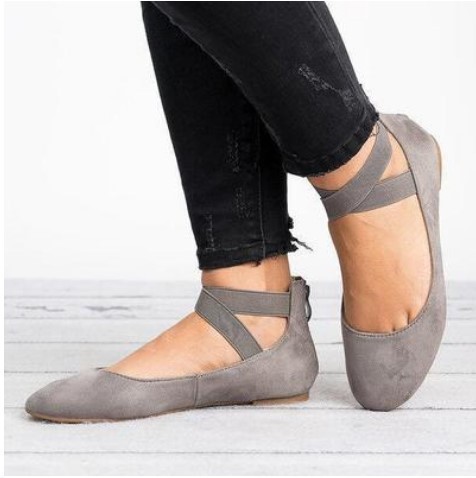 Light Bungee Round Toe Flat Heel Solid Flat & Loafers