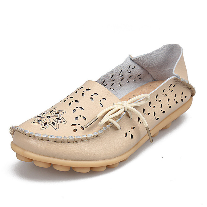 Breathable Flat Solid Color Casual Soft Sole Flat & Loafers