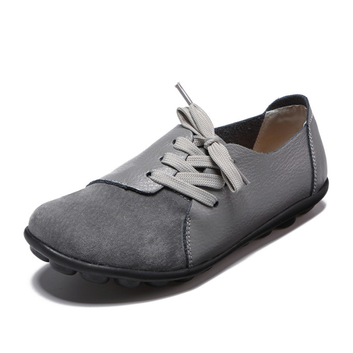 Plus Size Casual Versatile Low Laces Flat & Loafers