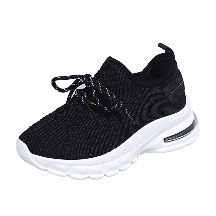 Casual Plus Size Drawstring Round Toe Flat Sneakers