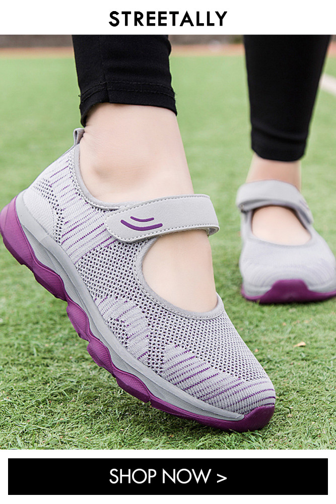 Breathable Mesh Non-Slip Soft Sole Casual Sneakers