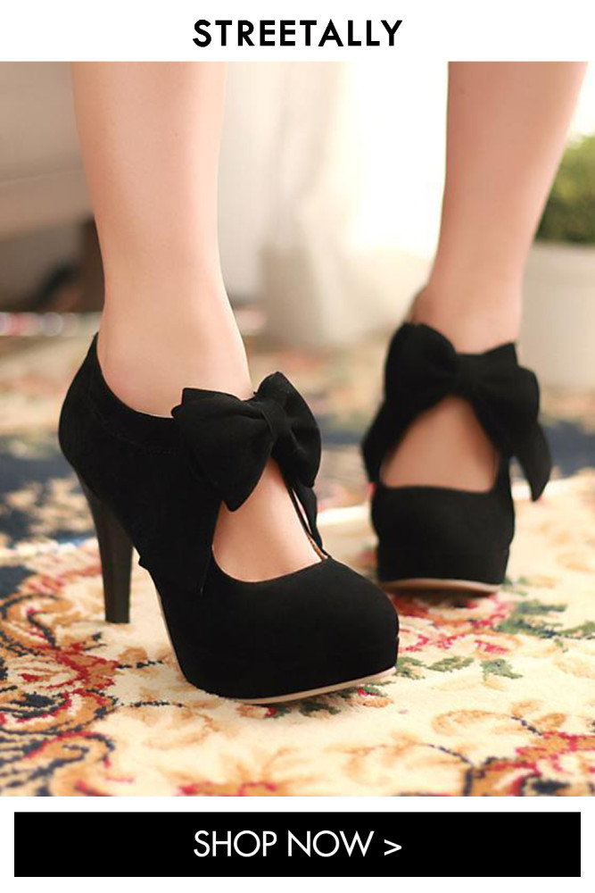 Large Size Bow Zipper Solid Color Fashion And Elegant Heels