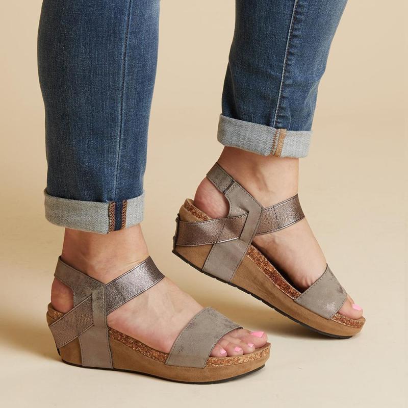 Versatile Mid-Heel Platform Fashion Wedge Sandals